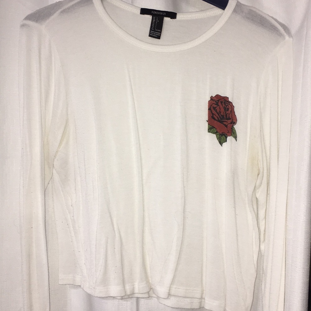 White crop top